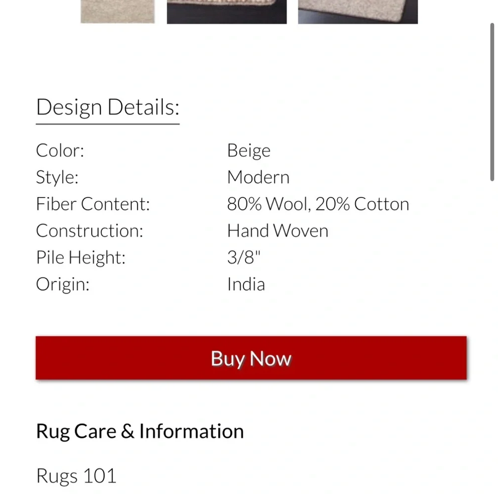 Safavieh Textured Beige Bath Mat